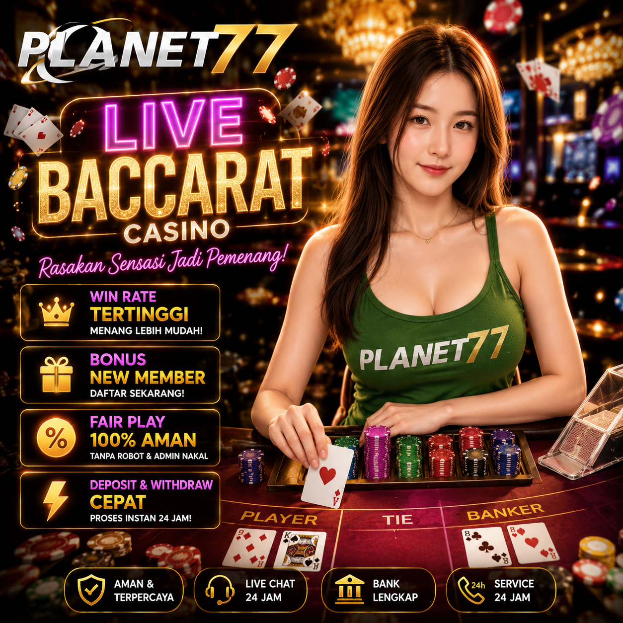 PLANET77 : Menyediakan Bonus Game Online Terbesar Di Platform Ini